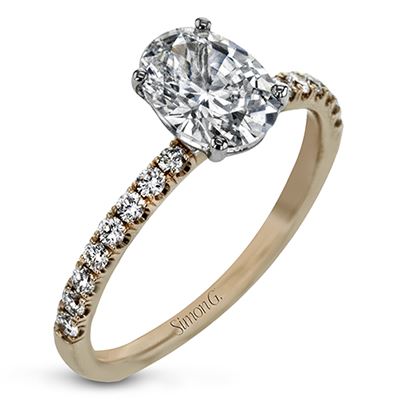 Oval Diamond Ring Setting by Simon G
