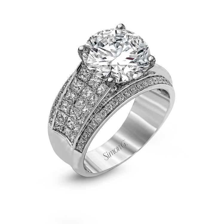Wide Diamond Ring Setting by Simon G