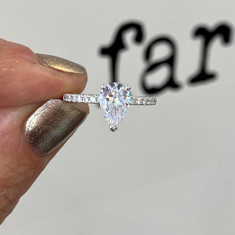 Pear Diamond Ring Setting by Simon G