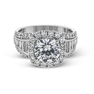 Wide Diamond Ring Setting by Simon G