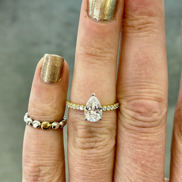 Pear Diamond Ring Setting by Simon G