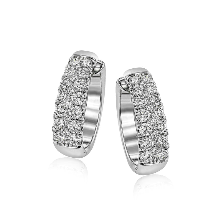 2.00TCW Diamond Hoops by Simon G