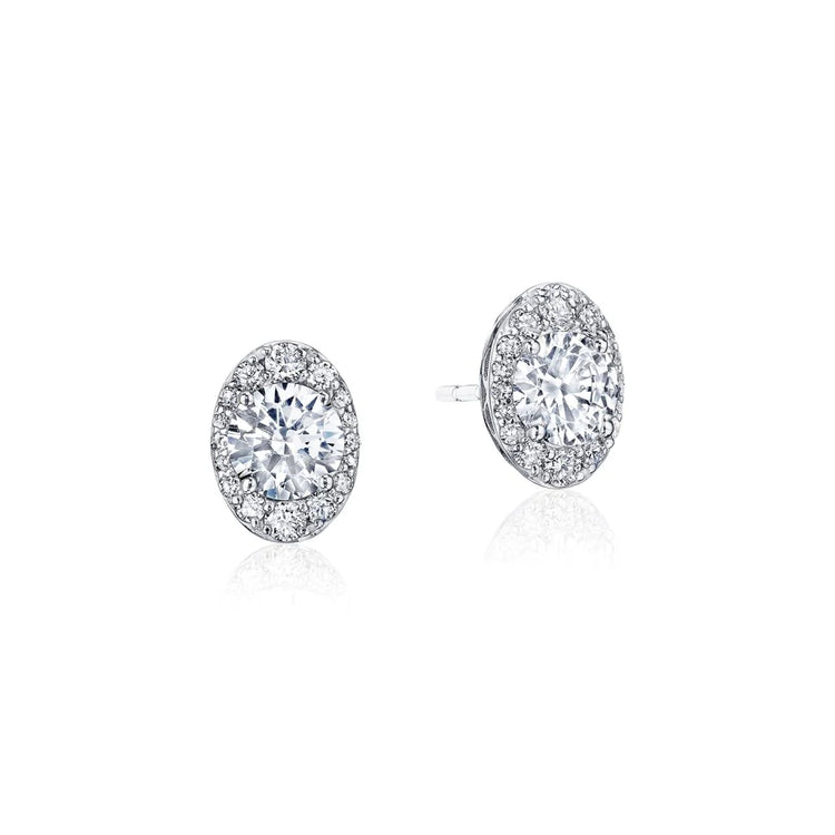 Oval Bloom Diamond Earrings by Tacori