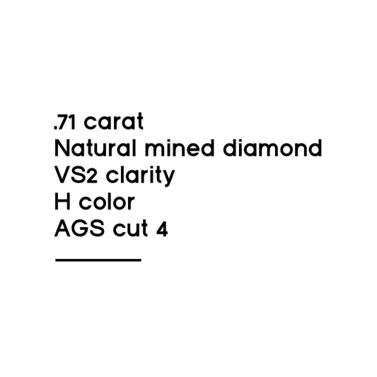 .71CT Round Brilliant Cut Diamond