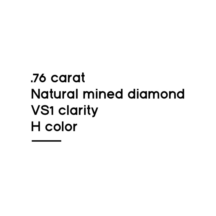 .76CT Princess Cut Diamond