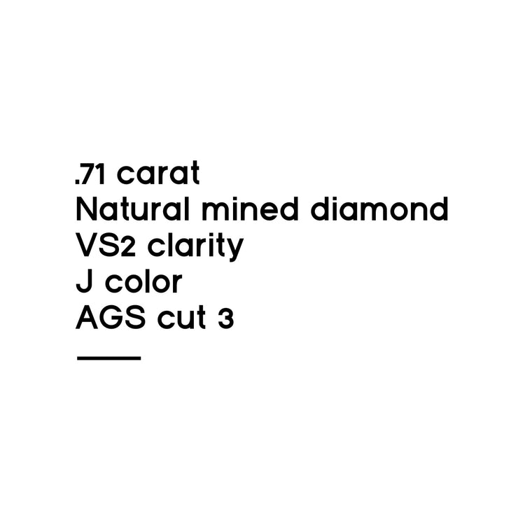 .71CT Round Brilliant Cut Diamond