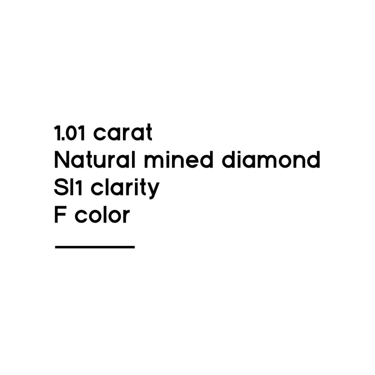 1.01CT Round Brilliant Cut Diamond