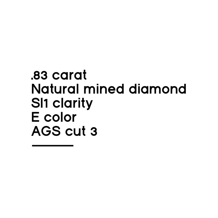 .83CT Round Brilliant Cut Diamond
