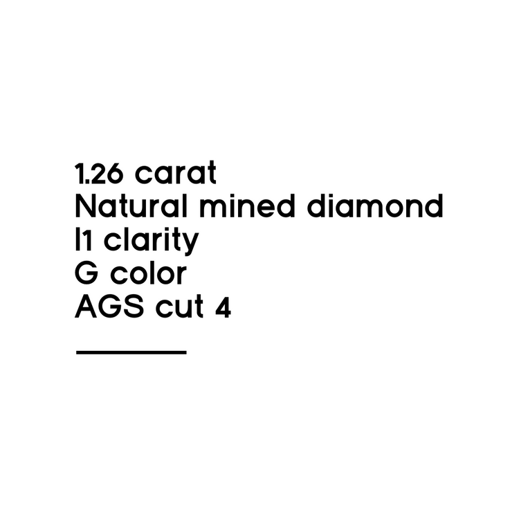 1.26CT Round brilliant Cut Diamond