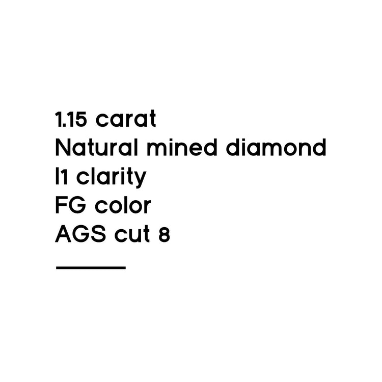 1.15CT Round Brilliant Cut Diamond