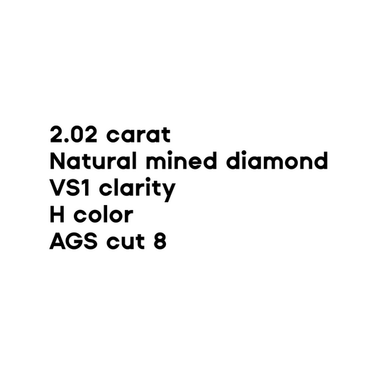 2.02CT Round Brilliant Cut Diamond