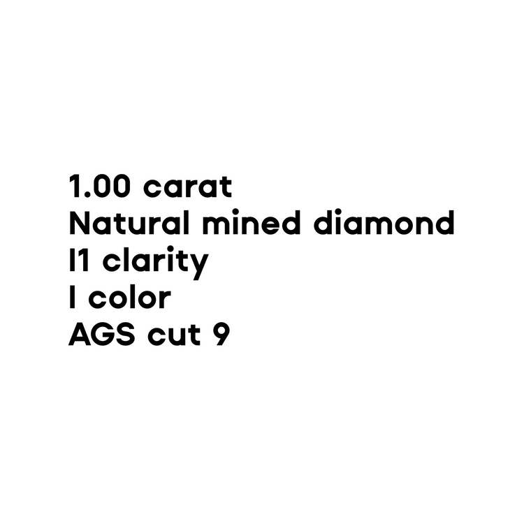 1.00CT Round Brilliant Cut Diamond