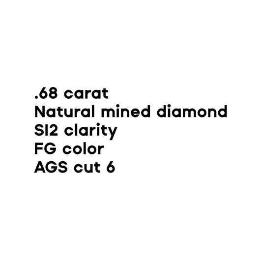 .68CT Round Brilliant Cut Diamond
