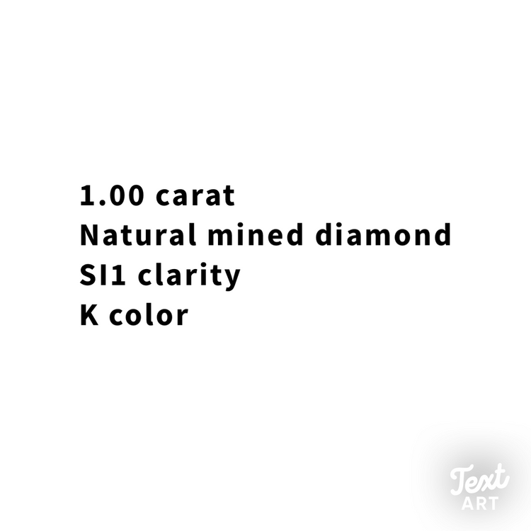 1.00CT Round Brilliant Cut Diamond