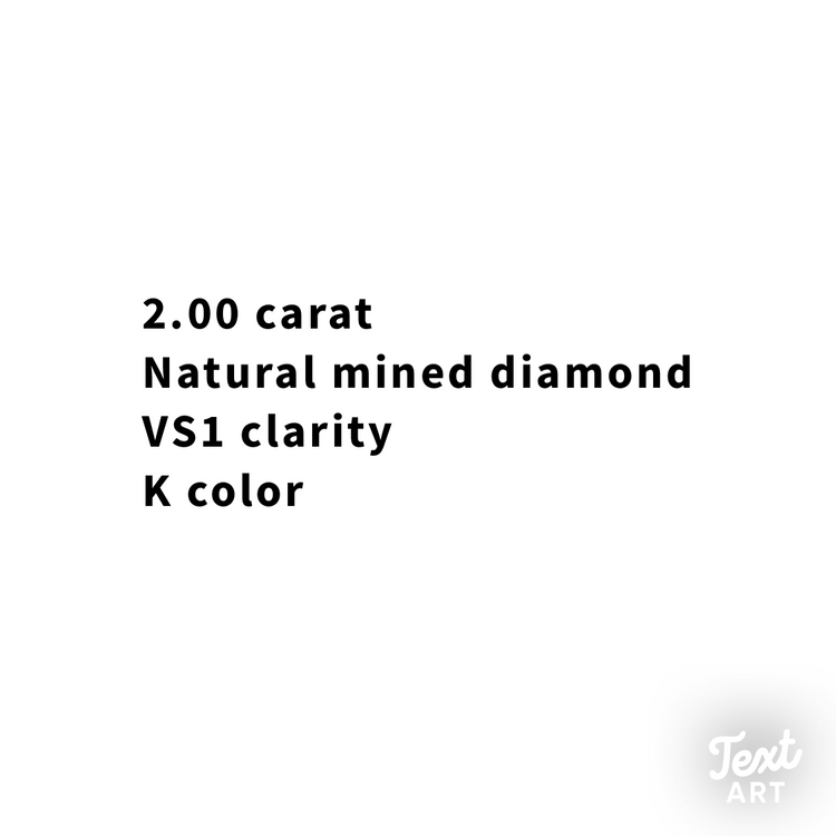 2.00CT English Cut Diamond