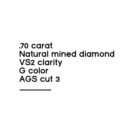 .70CT Round Brilliant Cut Diamond