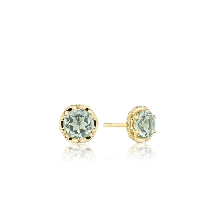 Prasiolite Studs by Tacori