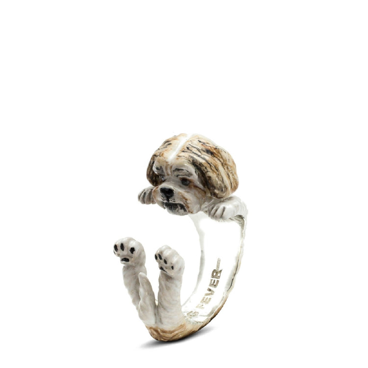 Shih Tzu Hug Ring