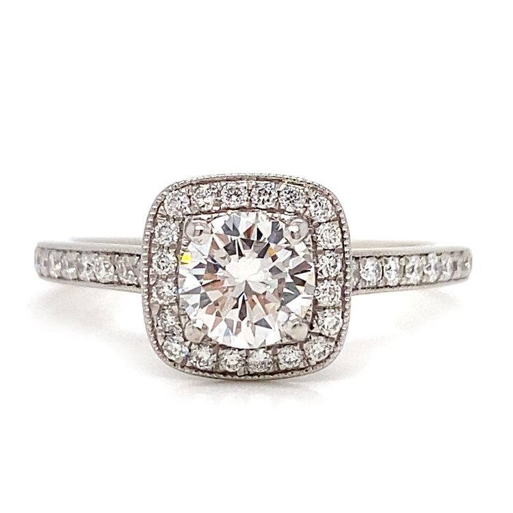 Cushion Halo Diamond Ring