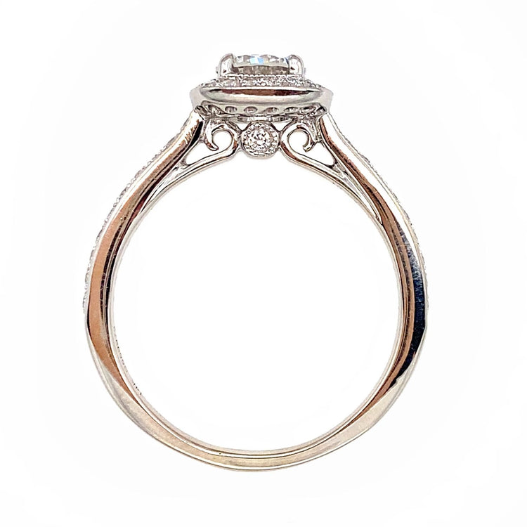 Cushion Halo Diamond Ring