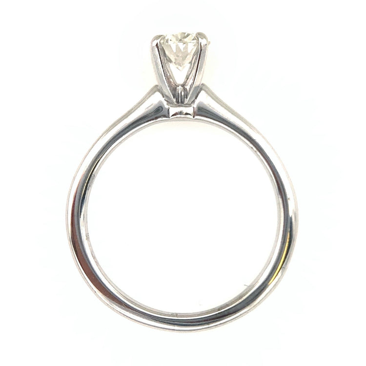 Oval Diamond Solitaire Ring