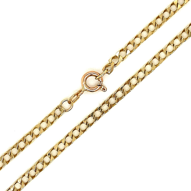 18 Inch Curb Gold Chain