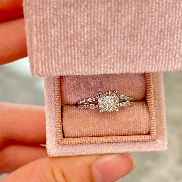 Split Shank Diamond Ring
