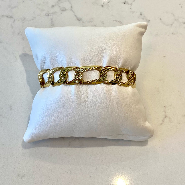 7.75 Inch Reversible Chain Bracelet