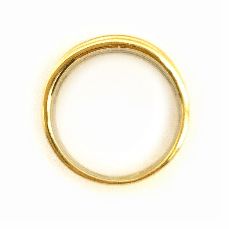White & Yellow Gold Diamond Band