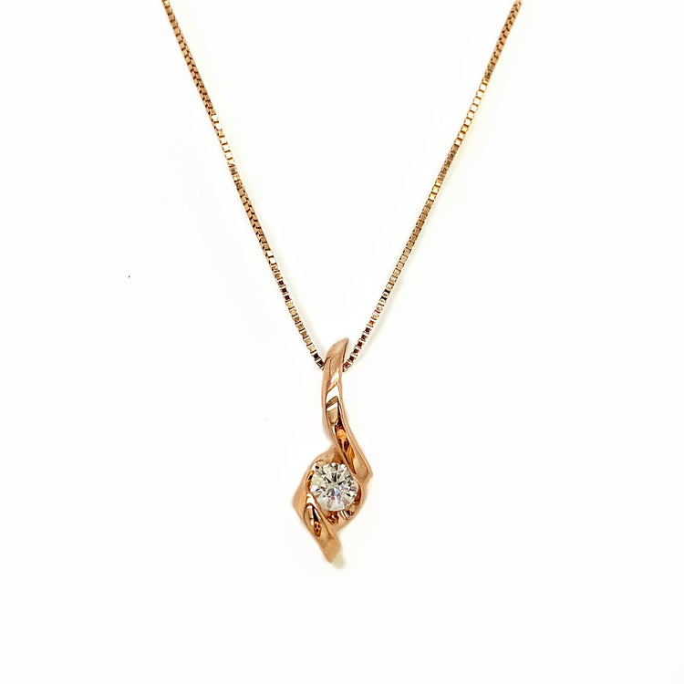 Rose Gold & Diamond Necklace