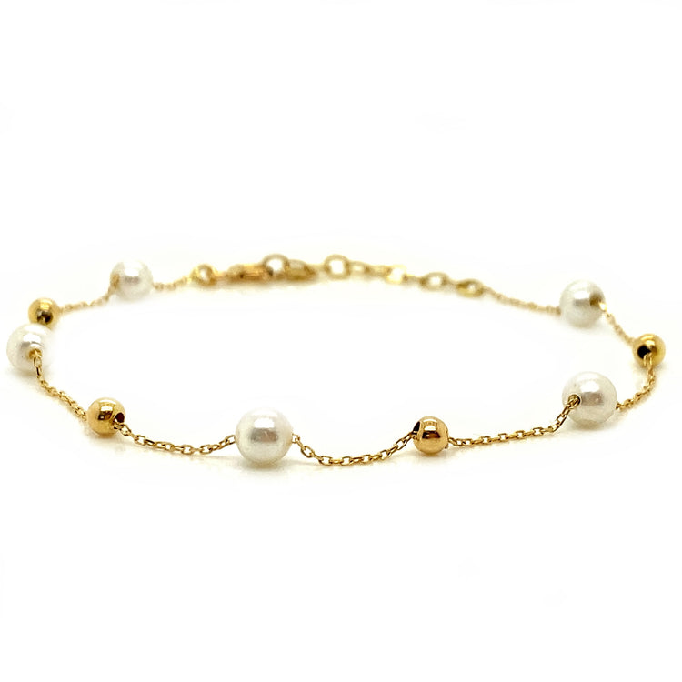 Pearl & Gold Bracelet
