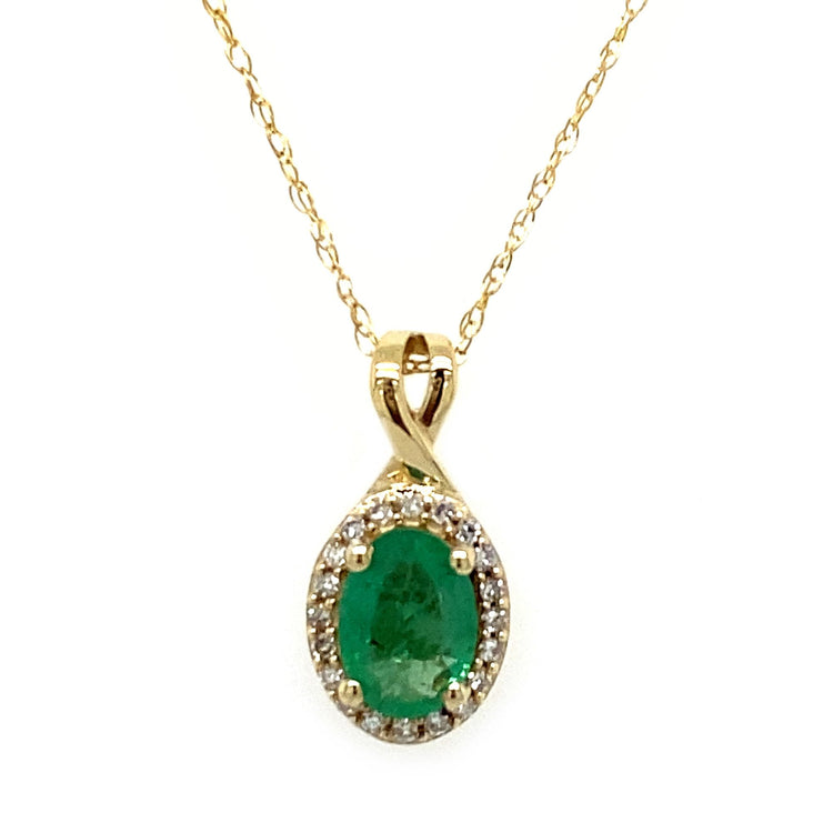 Emerald & Diamond Necklace