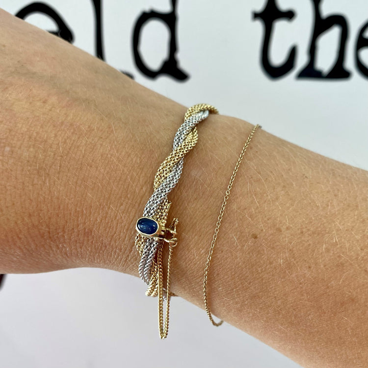 Two Tone Twisted Bracelet