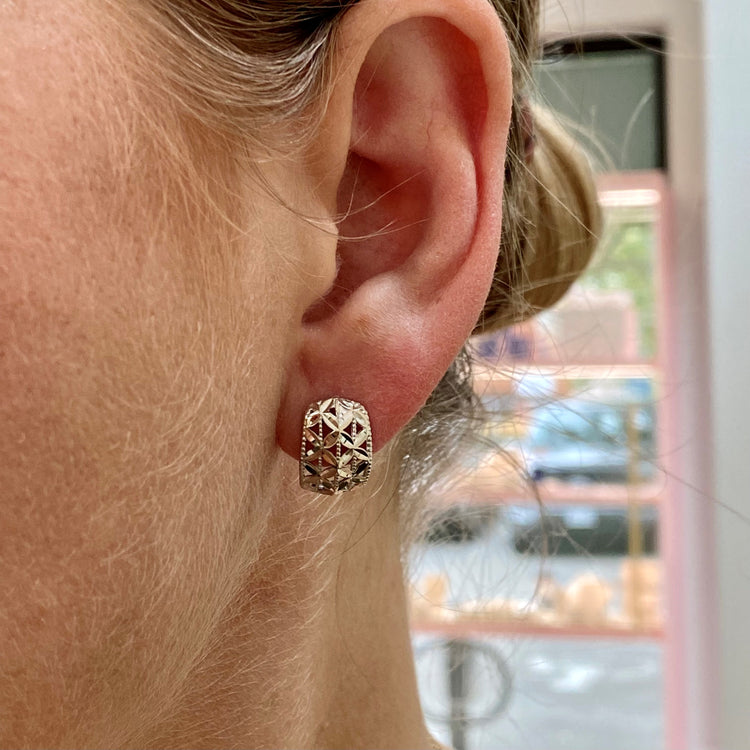 Diamond Cut Earrings