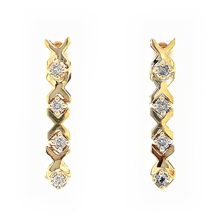 Diamond Drop Earrings