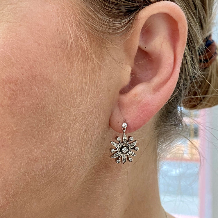 Diamond Starburst Earrings
