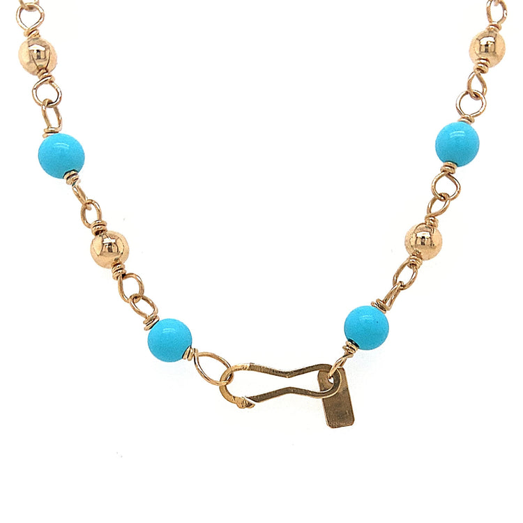 Turquoise Bead Necklace