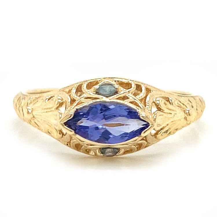 East/West Iolite Ring