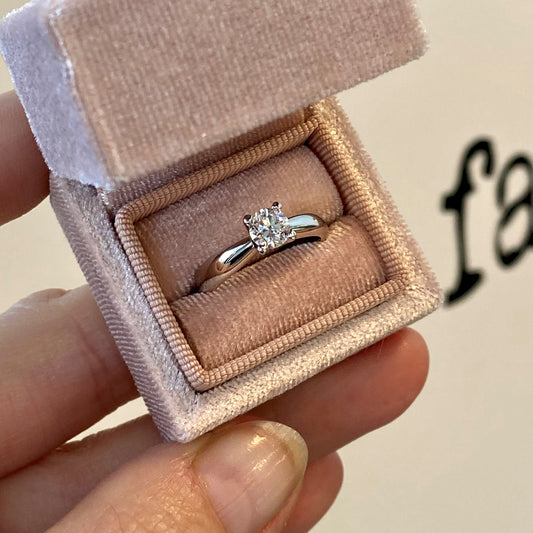 Polar Ice Diamond Solitaire Ring