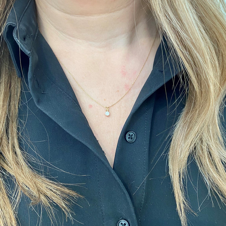 .15CT Diamond Solitaire Neckalce