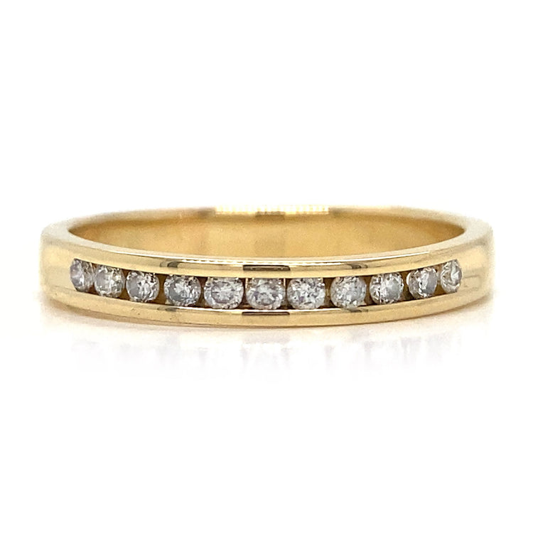 .25TCW Channel Set Yellow Diamond Band