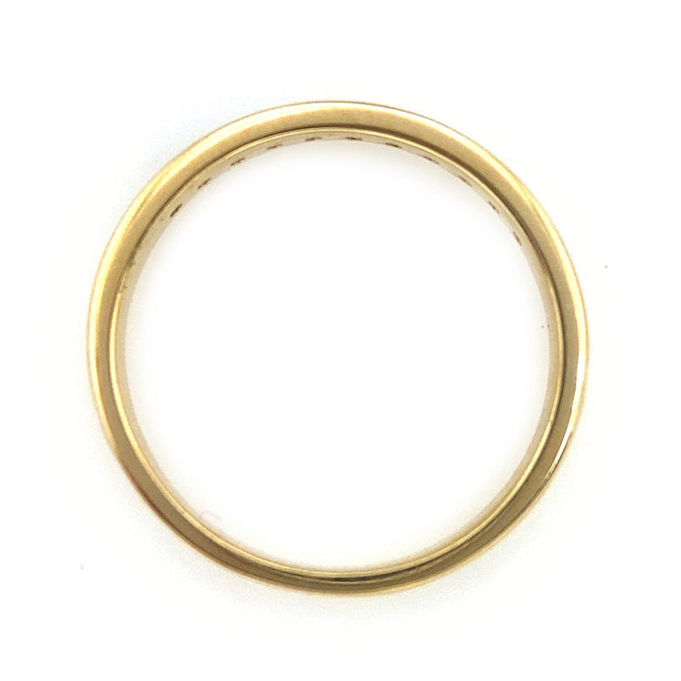 .25TCW Channel Set Yellow Diamond Band