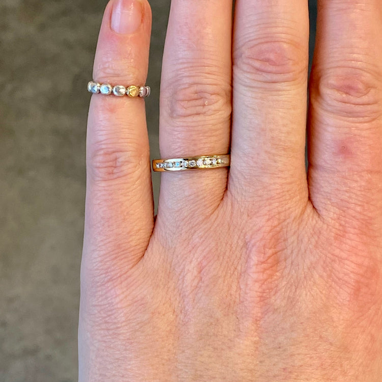 .25TCW Channel Set Yellow Diamond Band