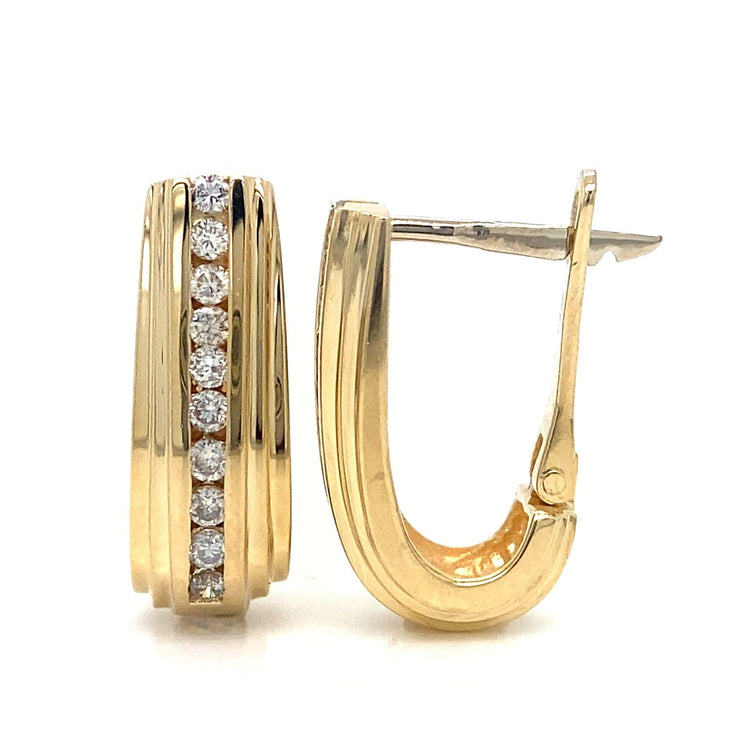.25TCW Lever Back Diamond Earrings