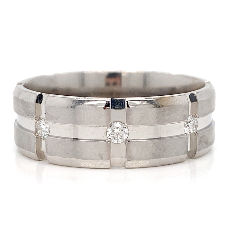 Geometric Diamond Band