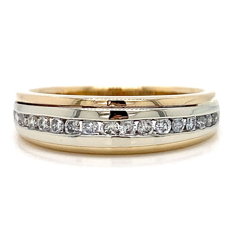 .25TCW Two Tone Diamond Band