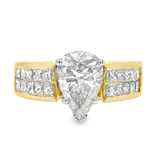 2.15TCW Invisible Set Diamond Ring