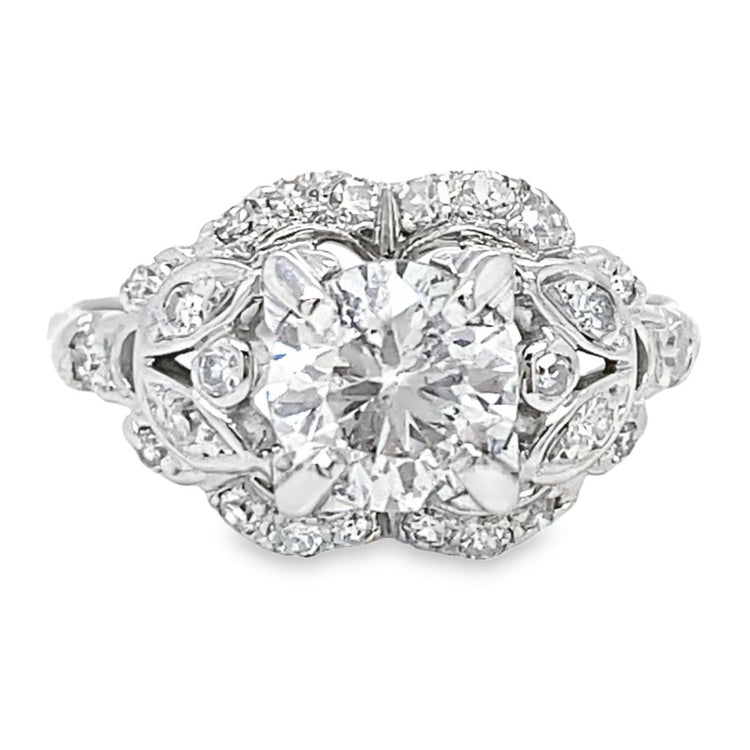 Vintage Style Diamond Wedding Set