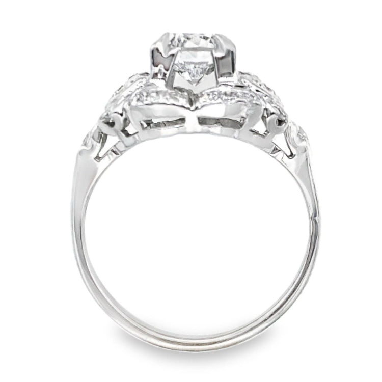 Vintage Style Diamond Wedding Set