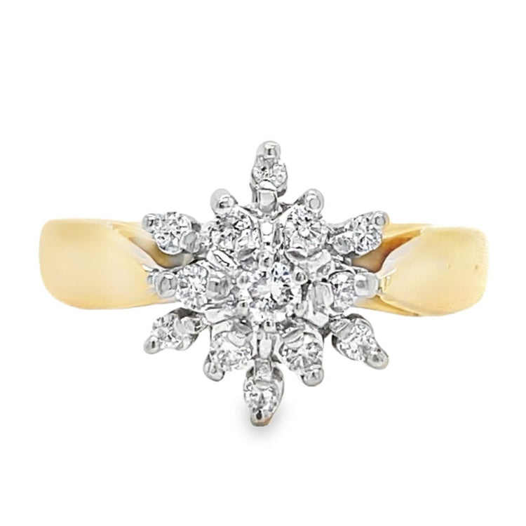 Diamond Snowflake Ring